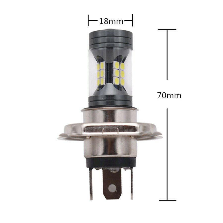 100W H4 9003 HB2 Hi/Lo Beam LED Light  For Motorcycle Headlight Or Car Fog Lamp