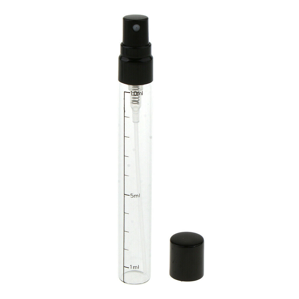 15x 10mL Glass Refillable Perfume Empty Travel Spray Bottle Useful NEW