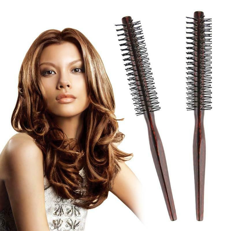 Nylon Round Hair Brush Anti-Static Comb Hairdressing Blow Drying to Style Tool