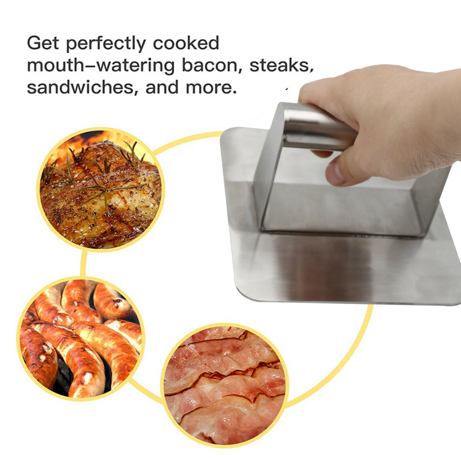 Bacon Press Burger for for Professional &Home Cooking Kitchen Accessory
