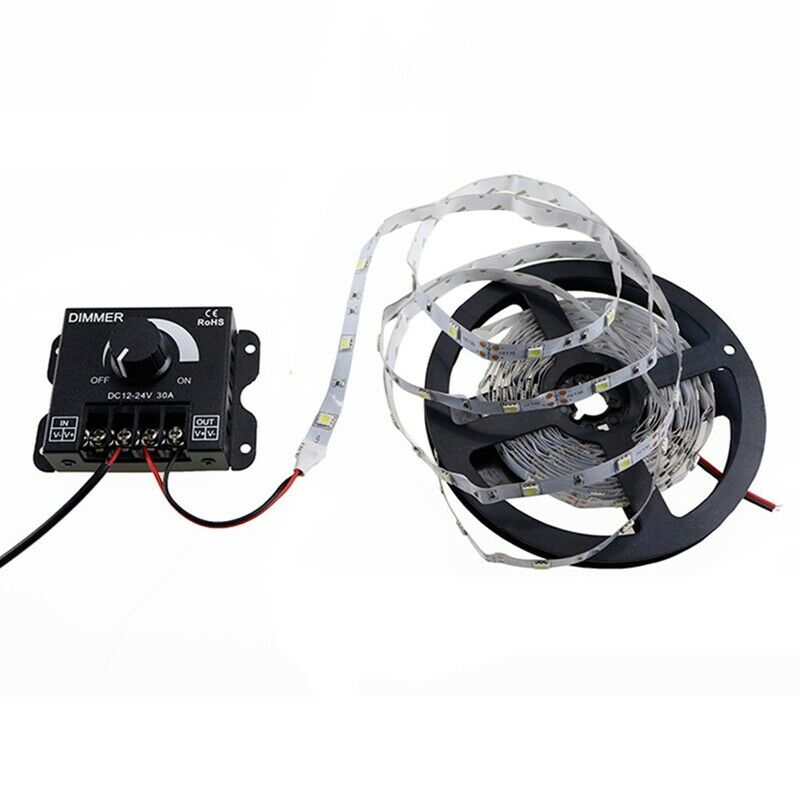 LED Light Adjuster DC 12-24V 30A/No Strobe with Knob Switch LED Light Bar BrM8O9