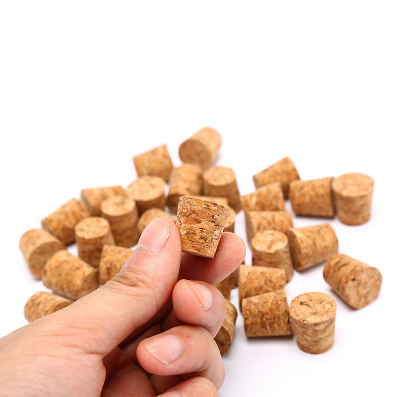 10pcs Tapered Natural Cork Bottle Stoppers Wine Corks Crafts 18*15*20mmYNluO BU