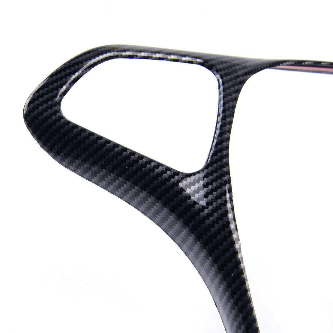 Carbon Fiber Steering Wheel Trim Fit for Benz C-Class W205 GLC-Class X253 Atn