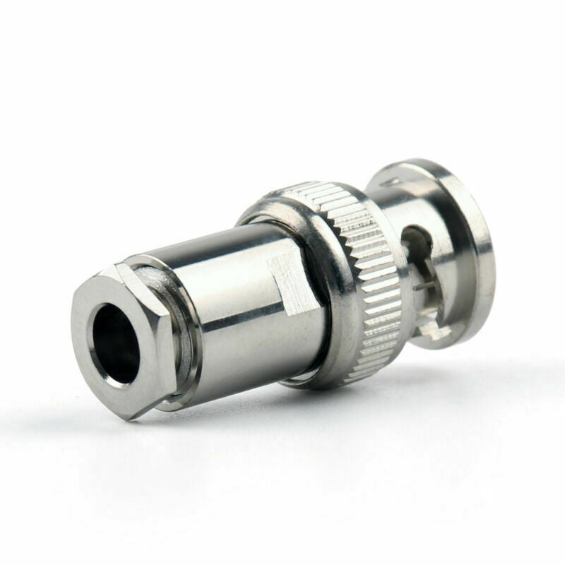 10X Connector BNC Male Plug Clamp RG58 RG142 LMR195 RG400 Cable Straight