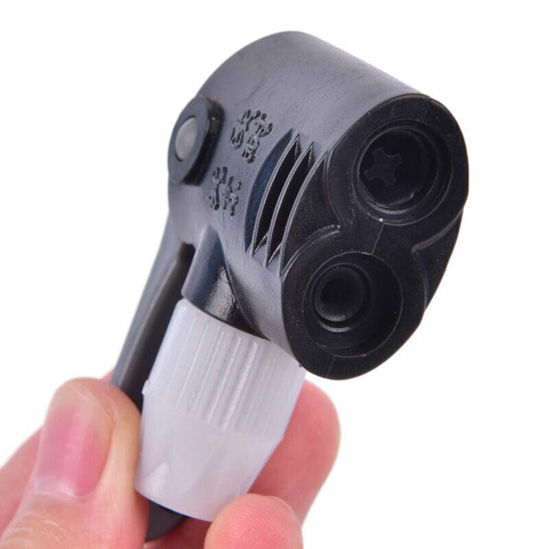 Portable  Bike Pump Nozzle Dual Head Adapter  Valve Converter Bicycle ComponeDD
