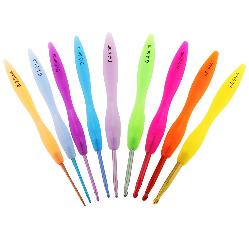 21Pcs Ergonomic Crochet Hooks Knitting Needles for Adults Beginners
