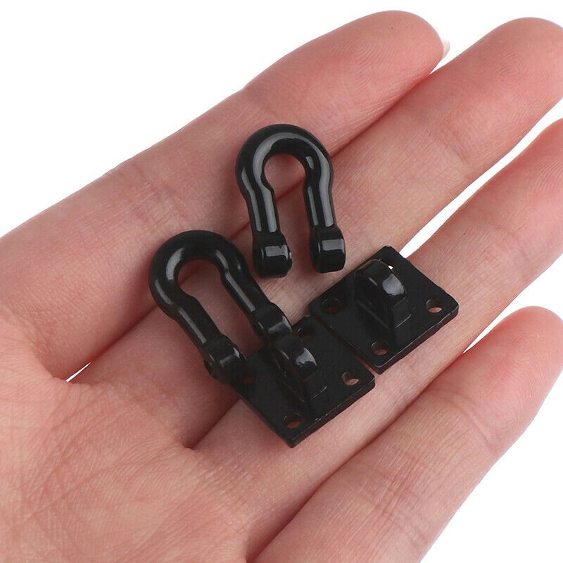 2Pcs/pair RC Car Metal Trailer Shackle Rescue Tow Hook for 1/10 RC Crawl.l8