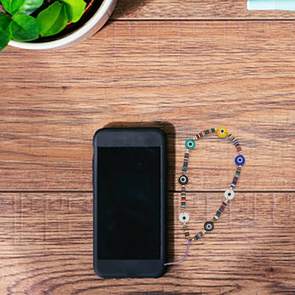 Beaded Phone Lanyard Wrist Strap Car Key Wallets MP3 Decor for Women Girls