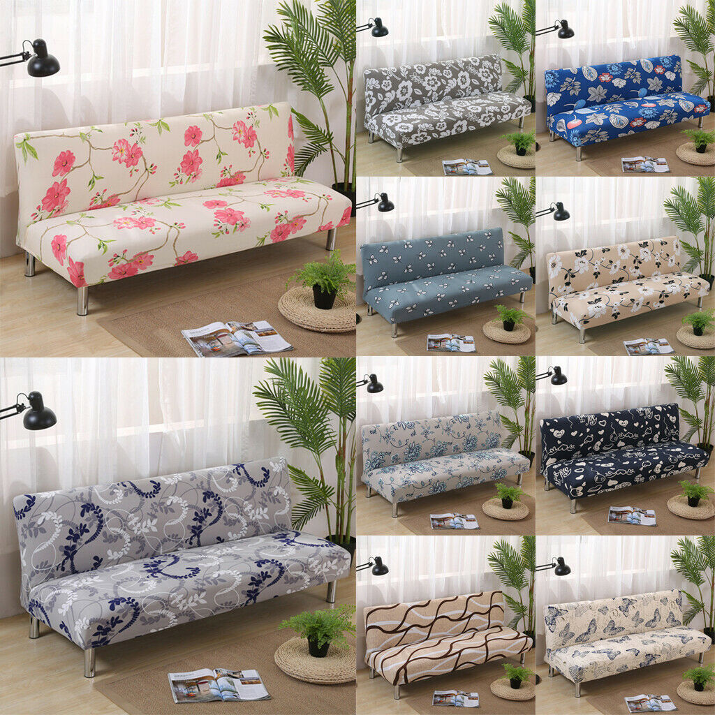 Universal 3-Seat Sofa Covers Armless Settee Couch Protector Elastic Throw Love
