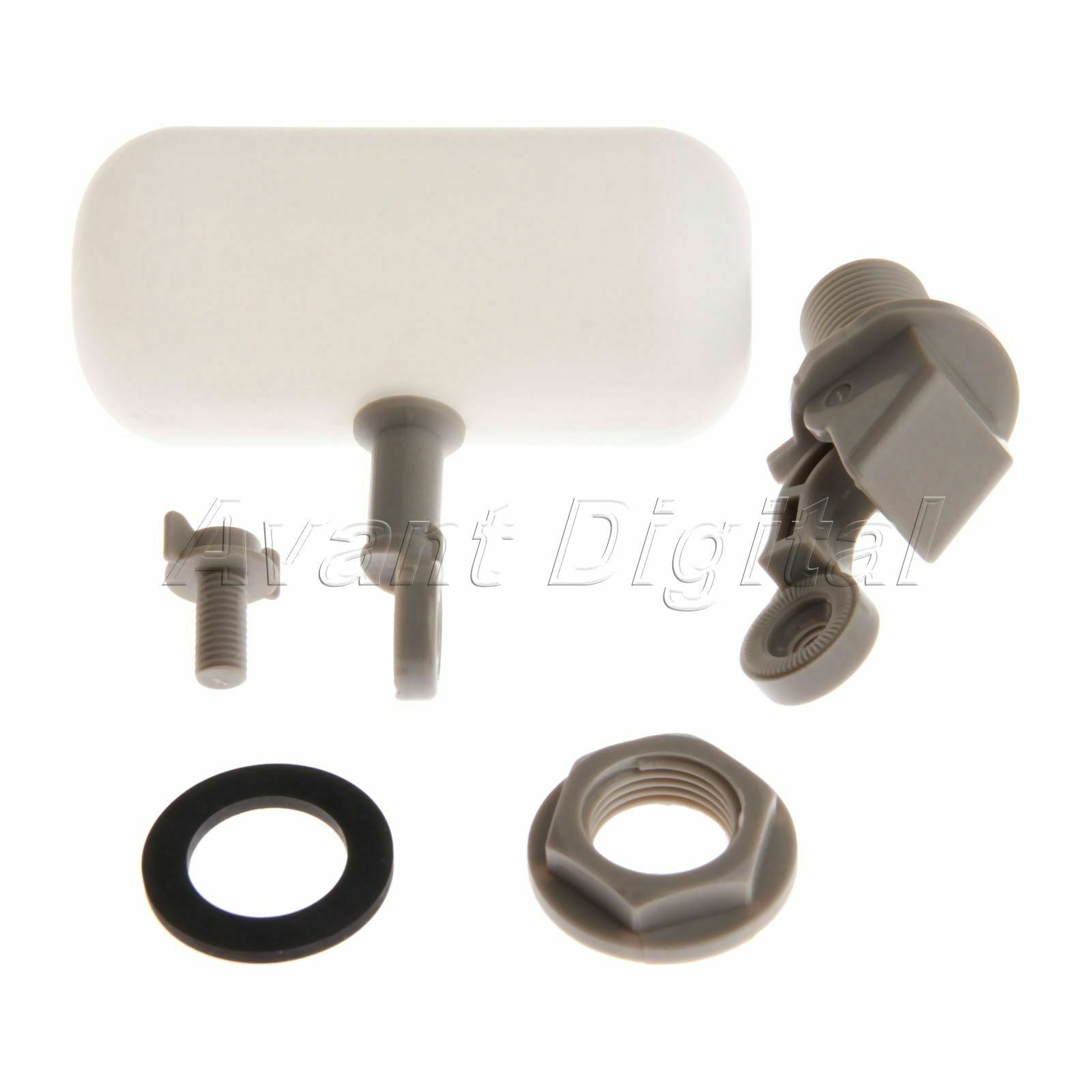 1/2" Adjustable Mini Plastic Float Valve Water Tank Pond Flush Hydraulic Control