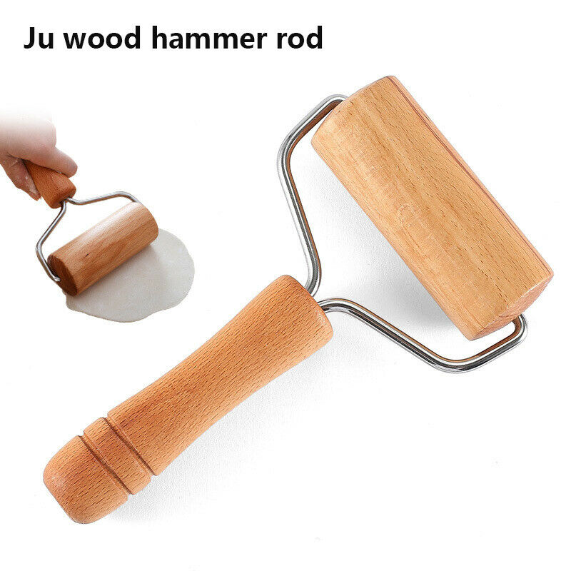 1Pcs Rolling Pin Pastry Pizza Pasta Hand Rolling Bake Roller Wooden Baking TBDD