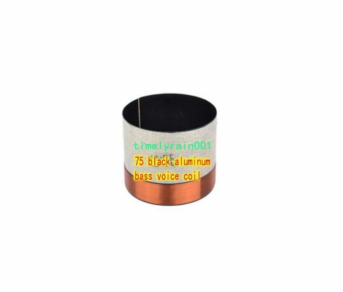 1pcs 75mm 8ohm 8Ω BASV Bass speaker voice coil Round wire Subwoofer coil