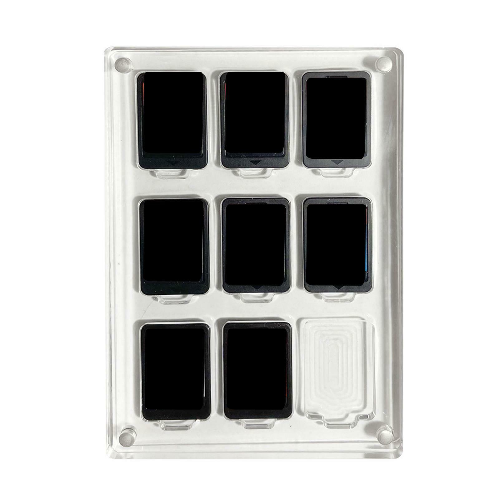 Game Card Box for NS Shockproof Cabinet Game Storage Case 12 Card Slots