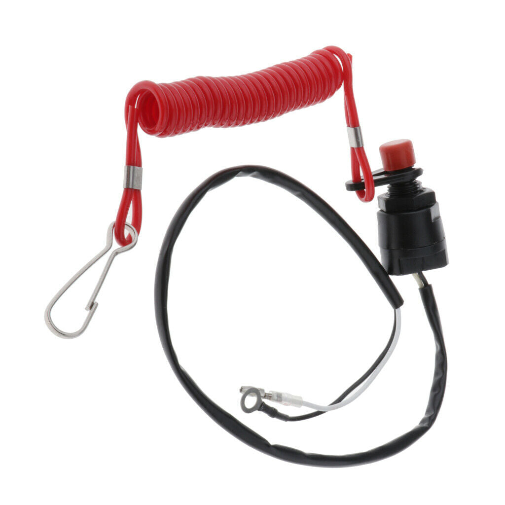 Universal Boat Outboard Engine Motor Kill Stop Switch For  4-60 PH Motors