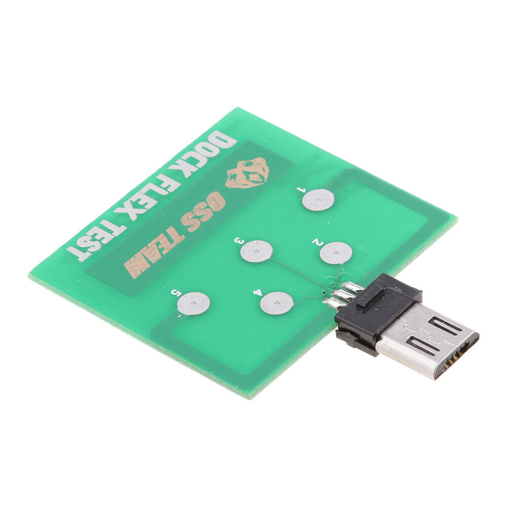Micro USB 5 pin board for Android battery power docking dock flex test