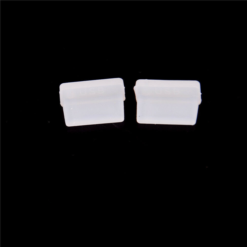 10pcs Clear Rubber A Type Female USB Anti Dust Protector Plugs Stopper CoverBDA