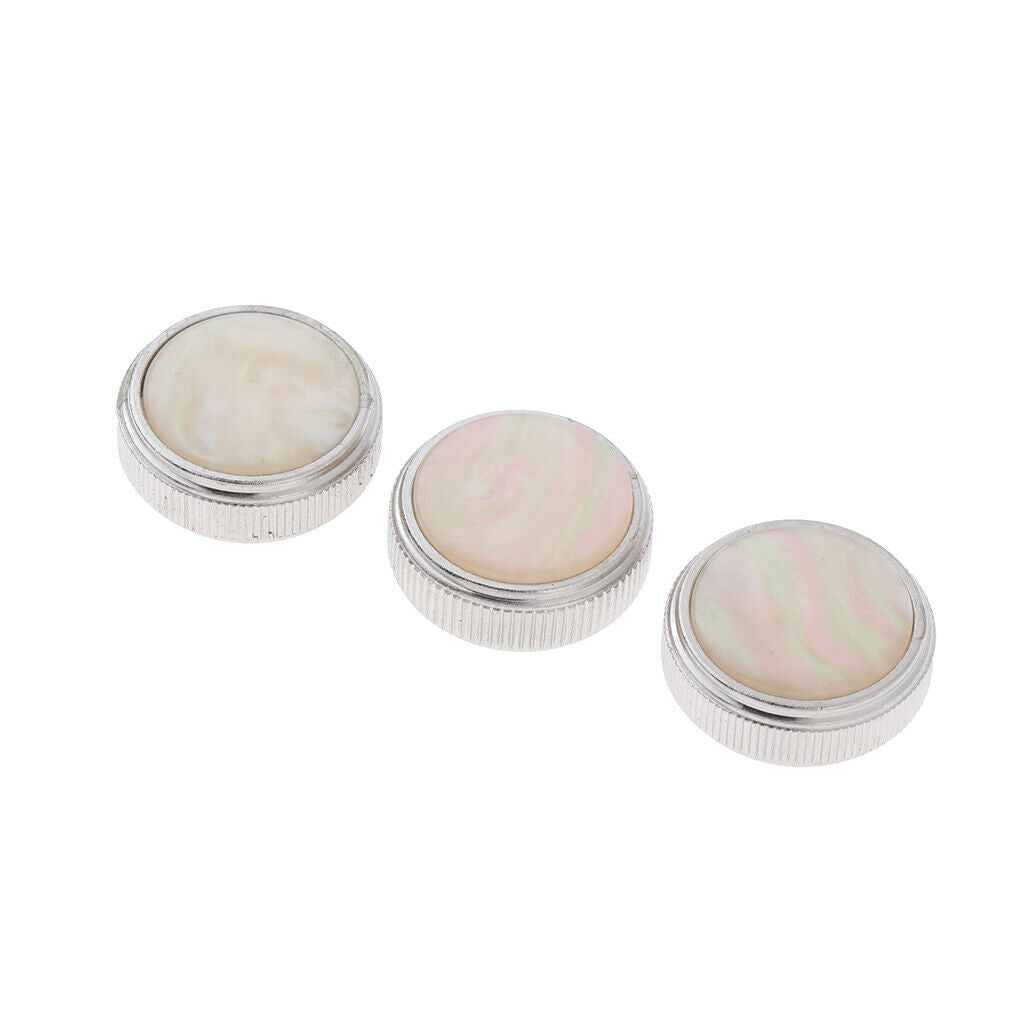 3 Pieces Trumpet Valve Finger Buttons Replacement for Euphonium Brass Wind