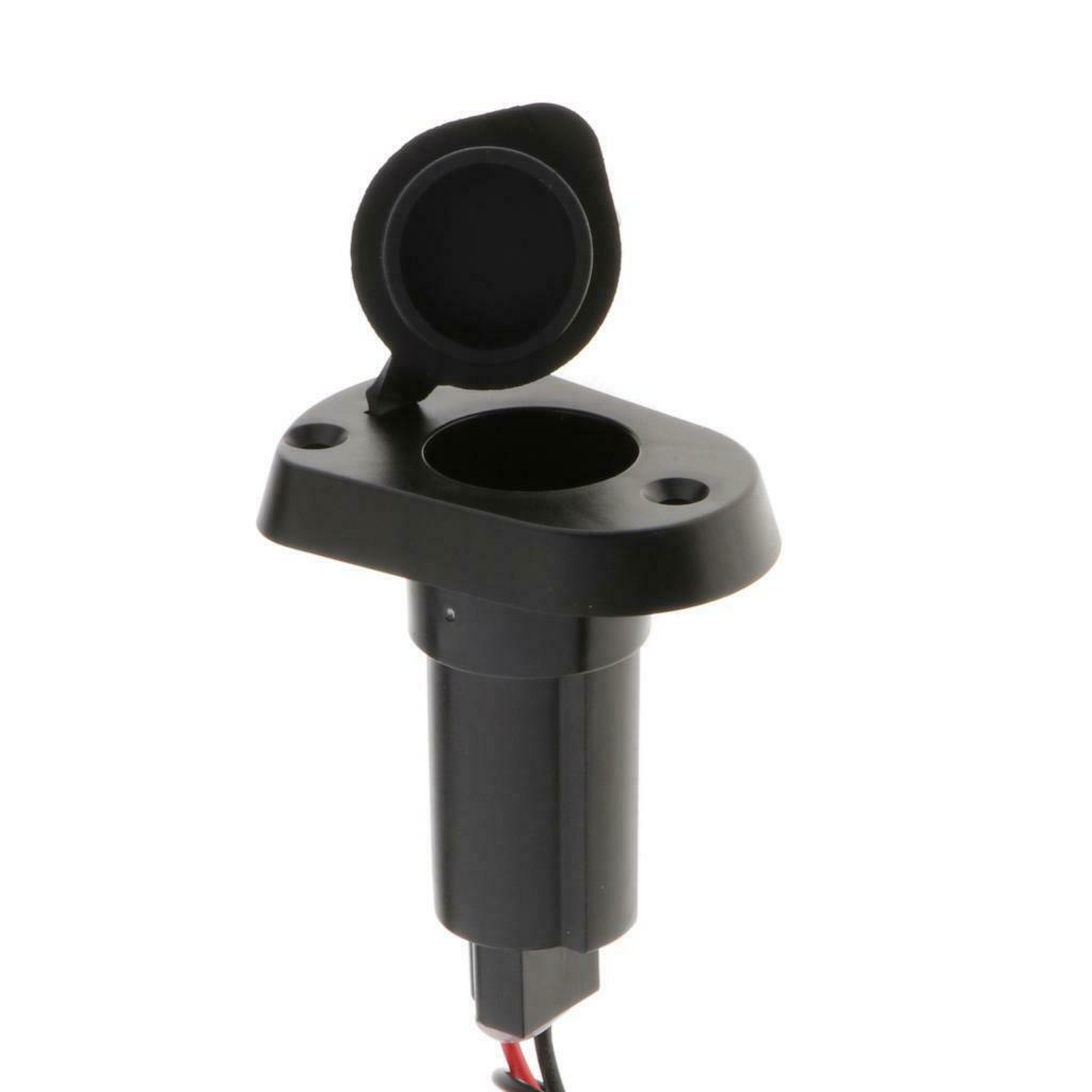Marine Boat 2-Prong Stern Light Top Socket Plug-in Base Round  Cover