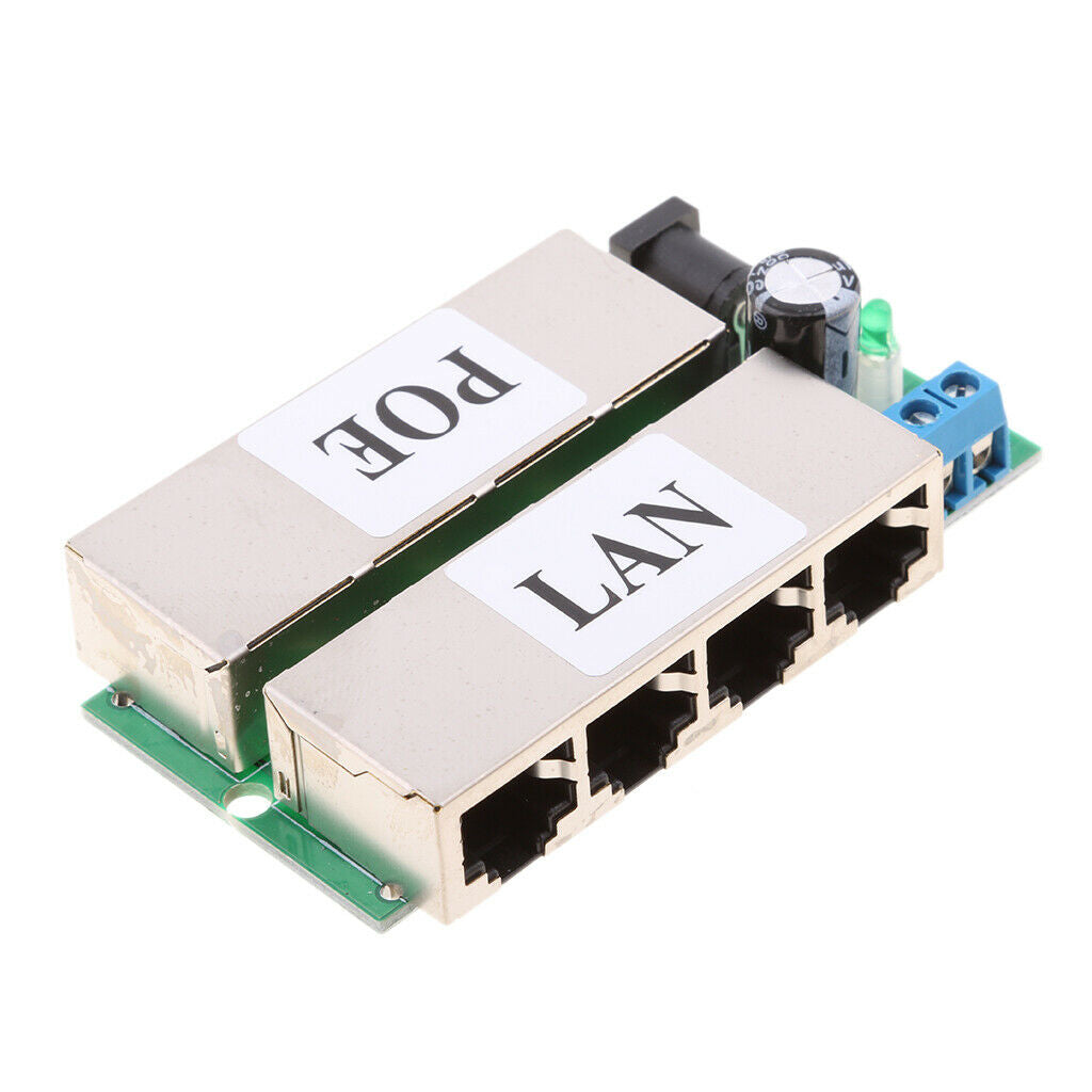 4 Ports POE Injector Power Switch Passive Supply Module Combiner Splitter