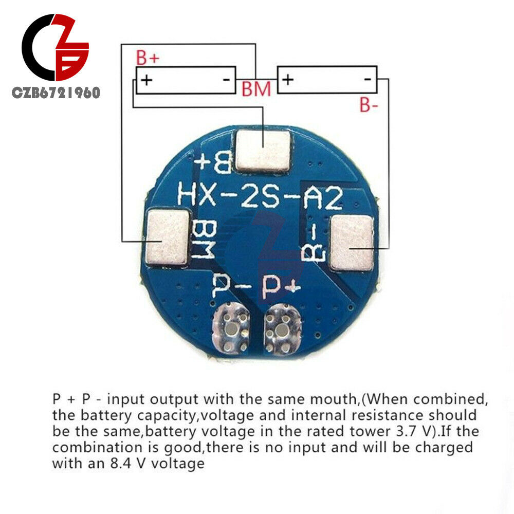 10PCS 2S 5A 18650 Li-ion Lithium Battery Charge Protection Board BMS 7.4V 8.4V