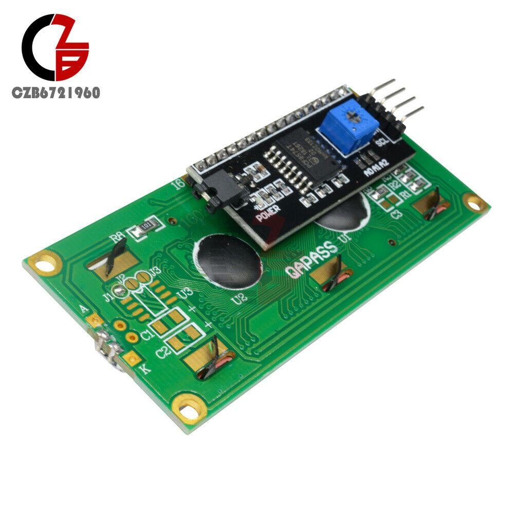 2PCS 1602 16X2 LCD Module IIC/I2C/TWI/SPI Serial Interface Blue LCD Display
