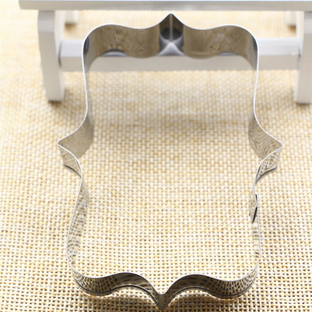 rectangular frame cookie molds stainless steel decor cookie cutter baking .l8