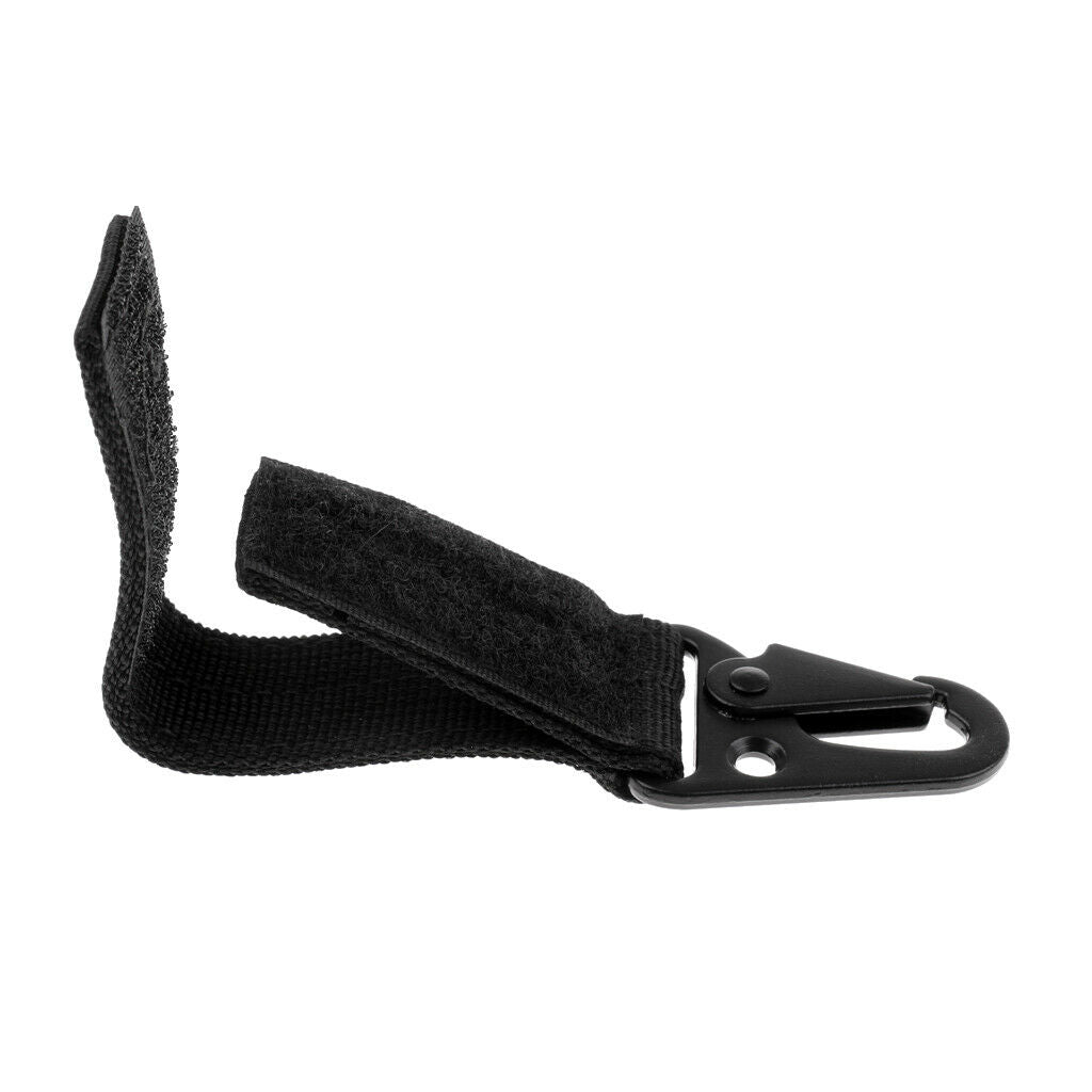 Webbing Buckle Tool Outdoor Camping D-carabiner Key Hook Hunting Black