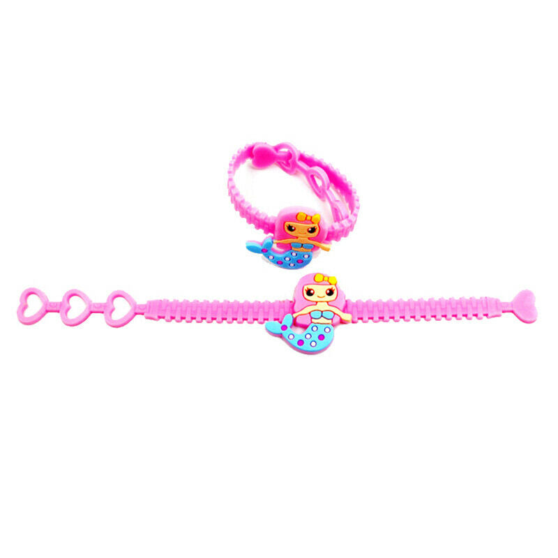 Mermaid Soft Silicone Bracelet Kids Mermaid Party Baby Shower Gifts Party.l8