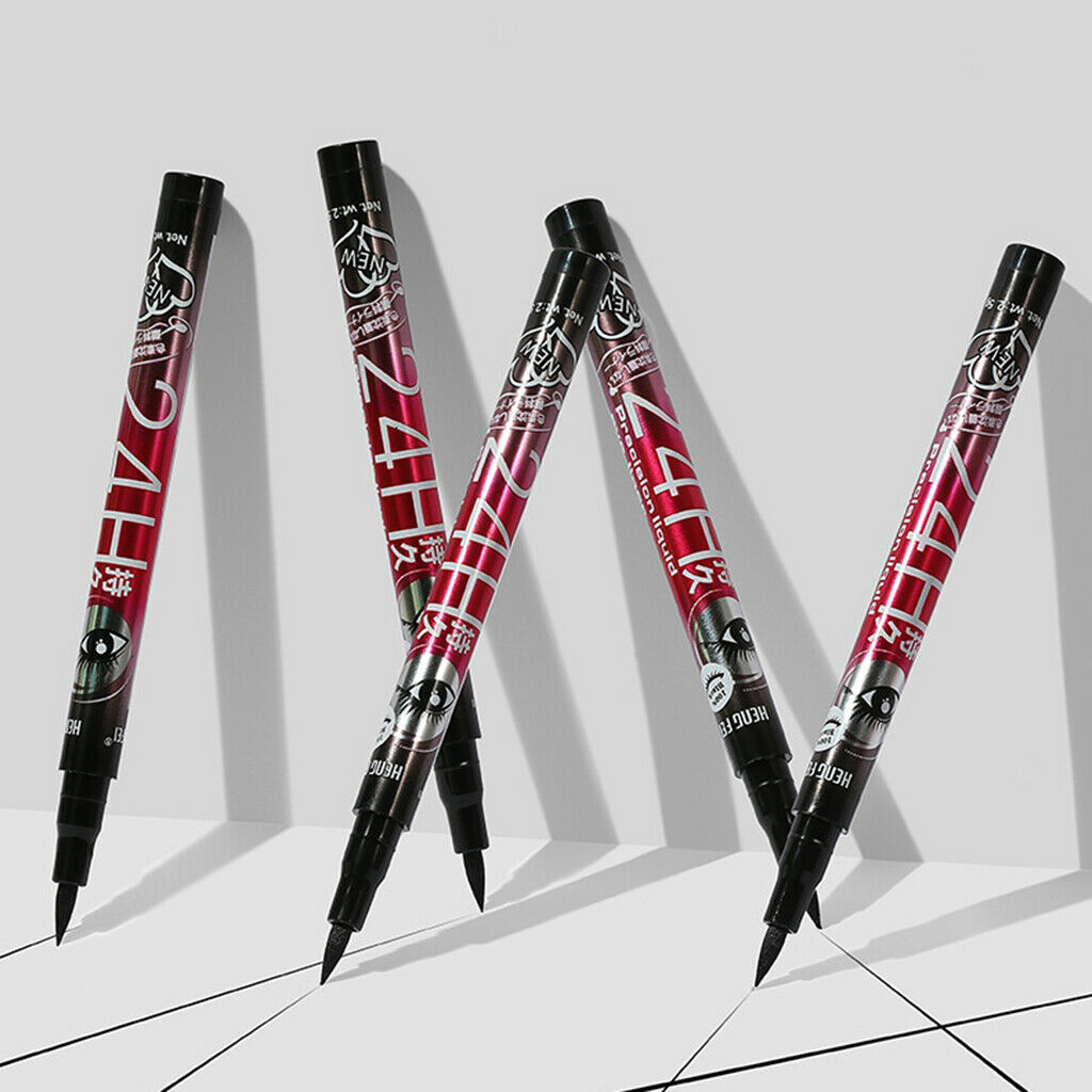Felt Tip Black Liquid Eyeliner Long Lasting Non Smudge Cat Eyes Definer Pen