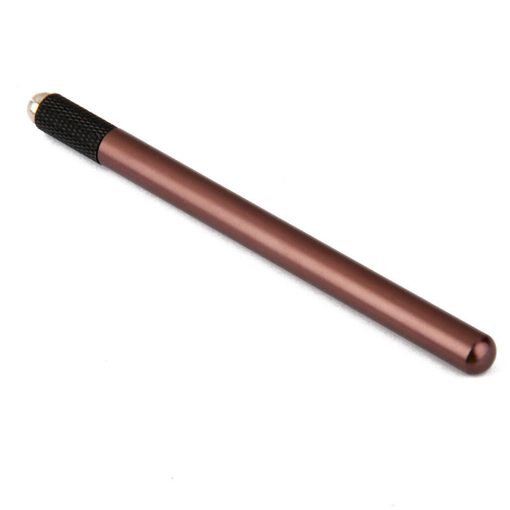 Manual Tattoo Pen Handle For Permanent Eyebrows Aluminum Alloy Coffee