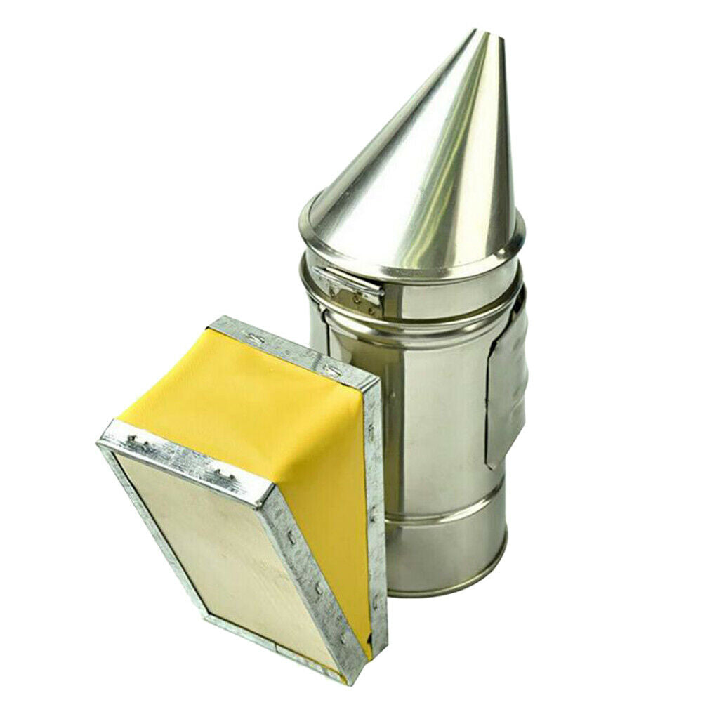 2 Pieces Beekeeping Smoker Manual Transmitter Kit Beekeeping Tool With Hook