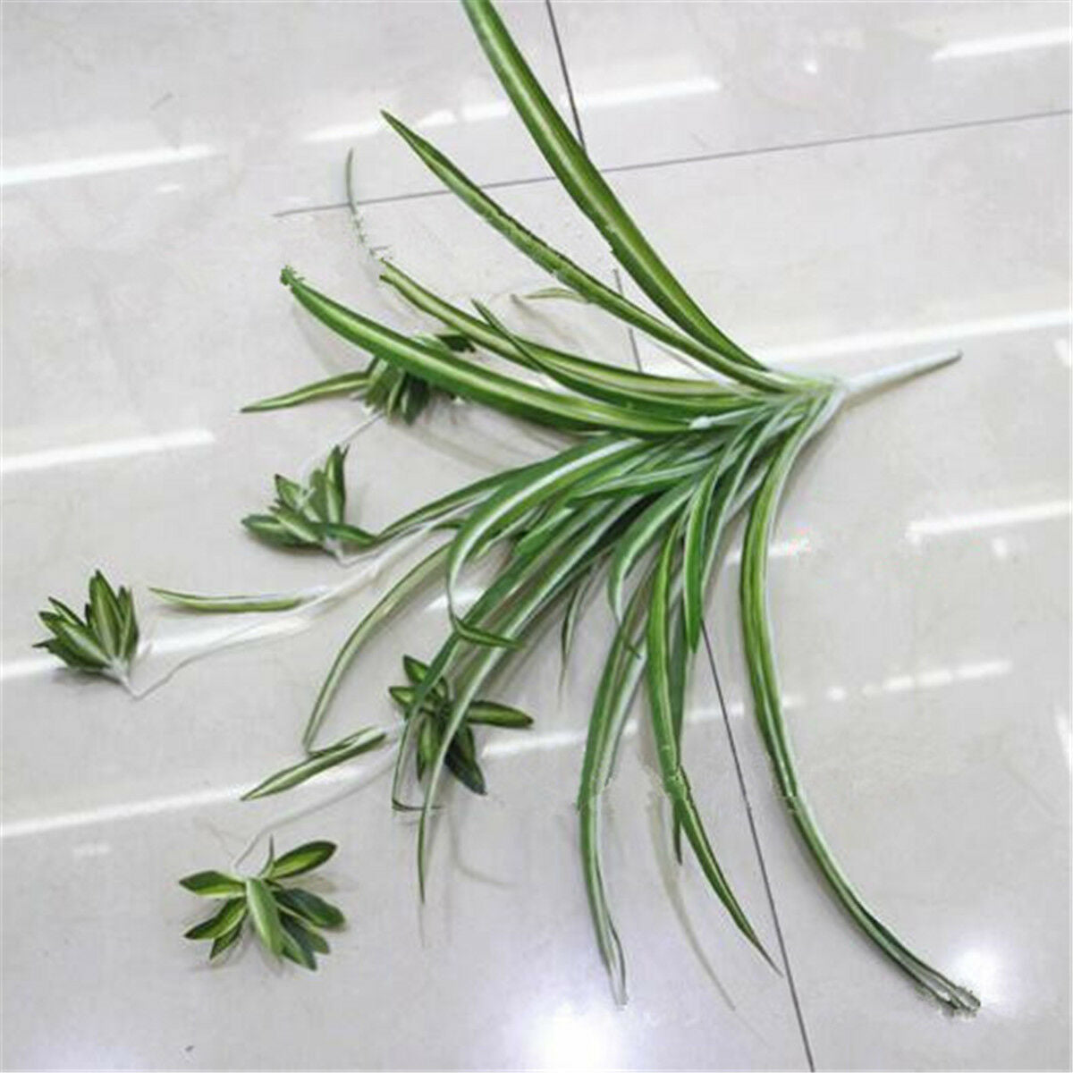 Artificial Silk Spider Chlorophytum Plant Comosum Faux Greenery House Room Decor