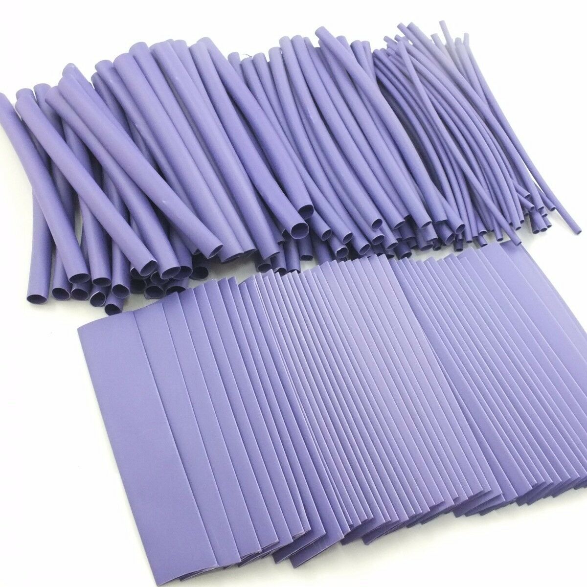 150PCS Pro-kit 4" shrinkable ratio 2:1 Heat Shrink Tubing Sleeve 6 Sizes Purple