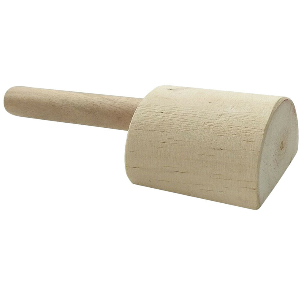 2X 1Pc Wooden Clay Paddle Mud Tool for Pottery Studio Art Crafts 25x5.5x8.5cm