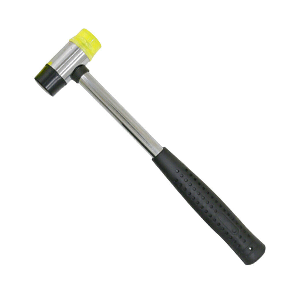 25mm Dual Head Plastic and Rubber Hammer Mallet for Jewelry, Leather Crafts,