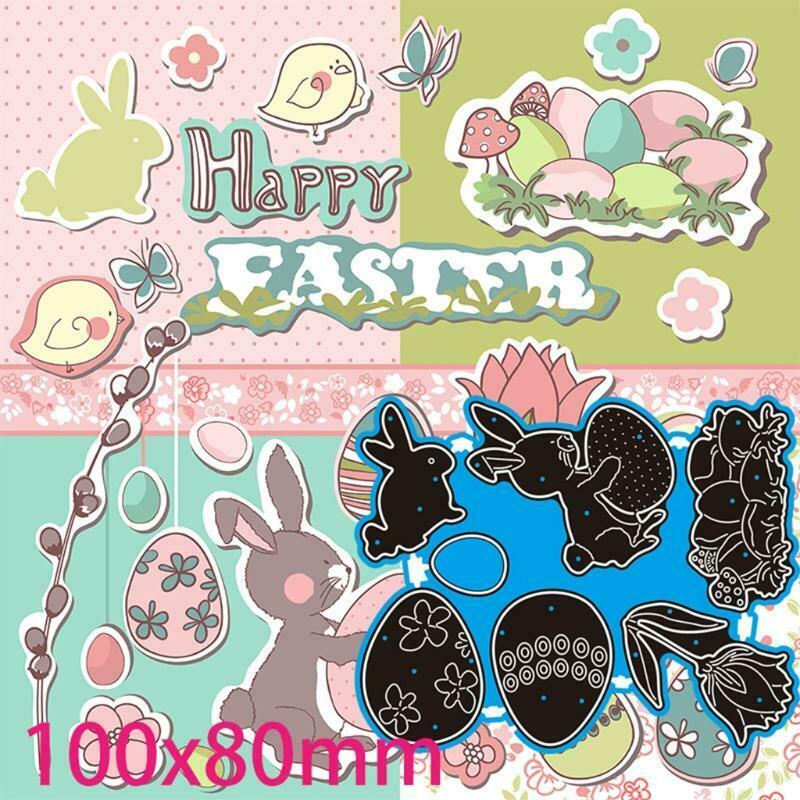 Bunny Eggs Metal Cutting Dies Stencil DIY Scrapbooking Album Paper Card Template