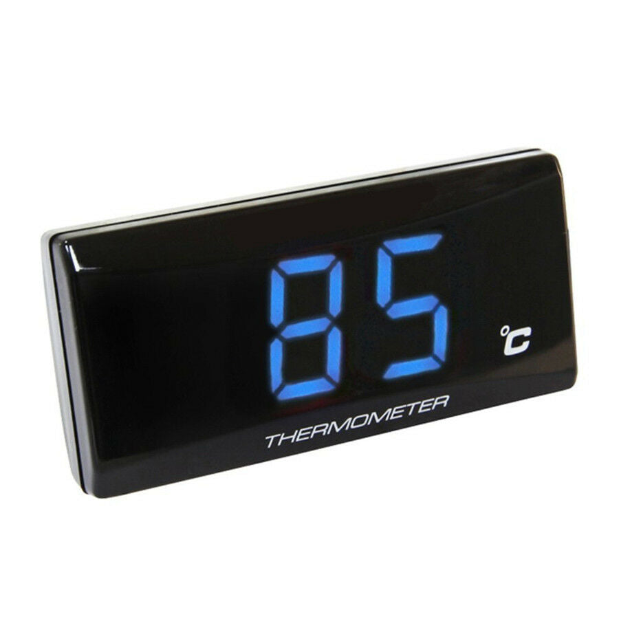 Blue LCD Digital Water Temp Thermometer Gauge Meter For Motorcycle Scooter ATV