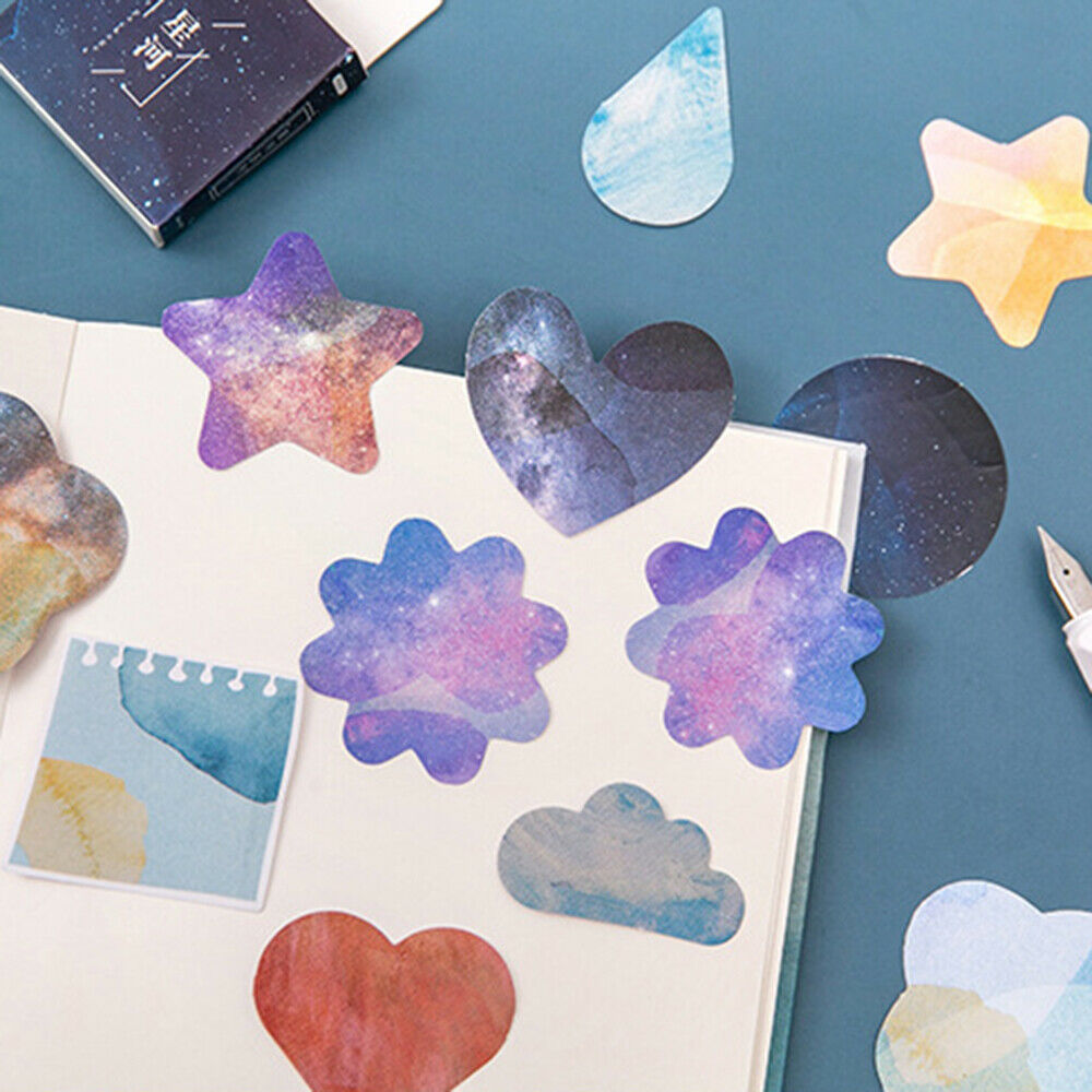 Galaxy Series Scrapbooking Stickers Self-adhesive Paper Albums Decor Sealing Tag