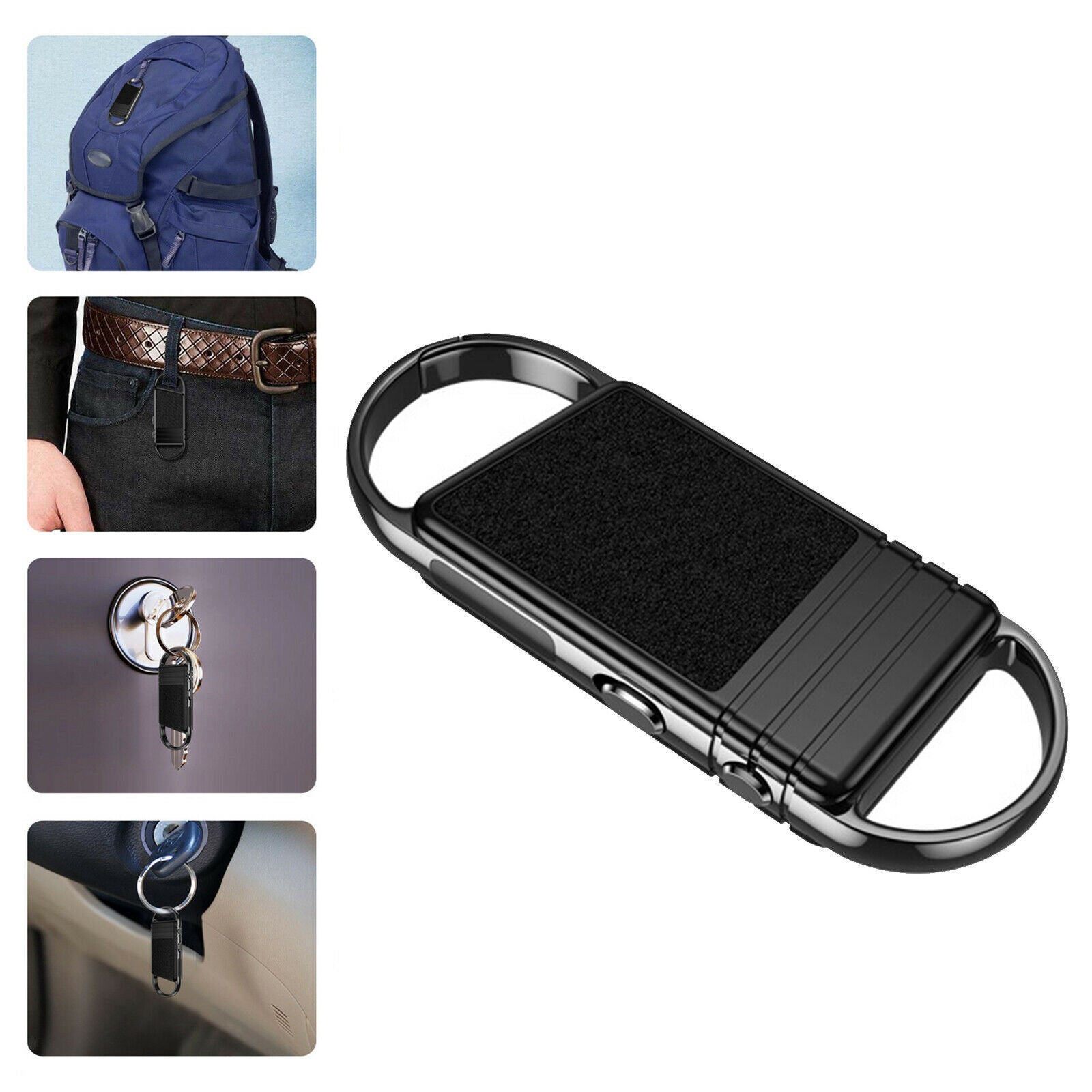 Wearable Keychain Voice Recorder Mini 130mAh 8GB for Meeting Interview Home