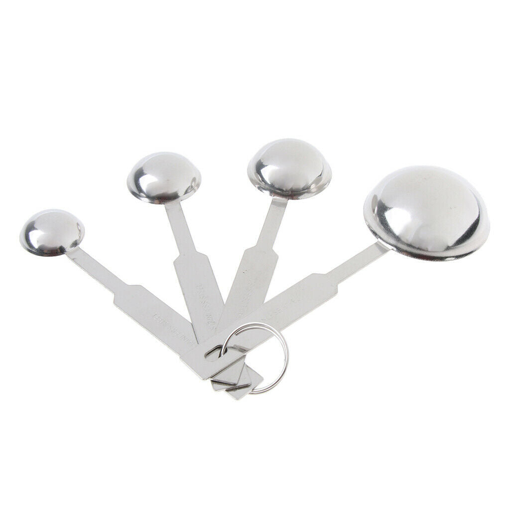 4pcs Stainless Steel Measuring Spoons Teaspoon Tablespoon Kitchen Tools
