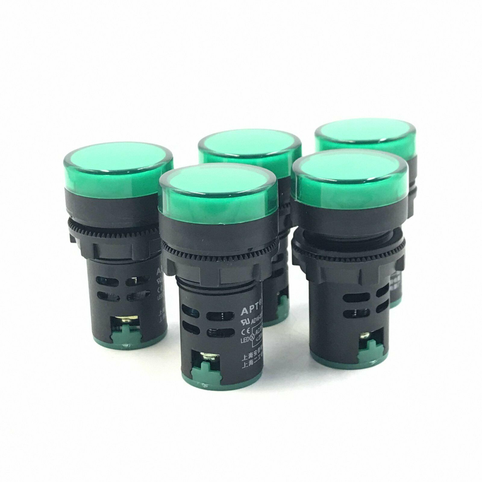 5pcs Green 24V LED Indicator Pilot Signal Light Lamp 22mm [M_M_S]