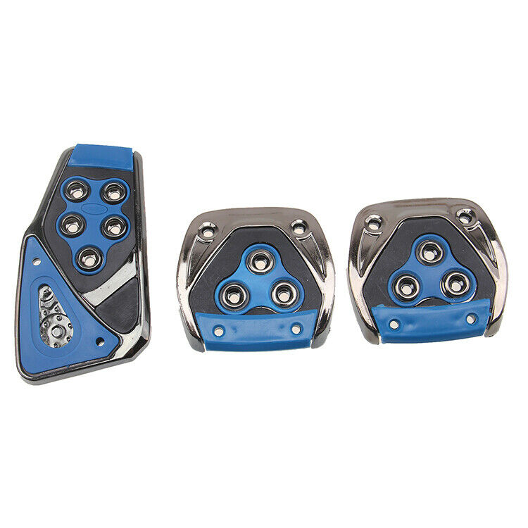 Universal Car Speed Sporty Non-Slip Manual MT Gas Brake Foot Pedal Pad Cover Cap