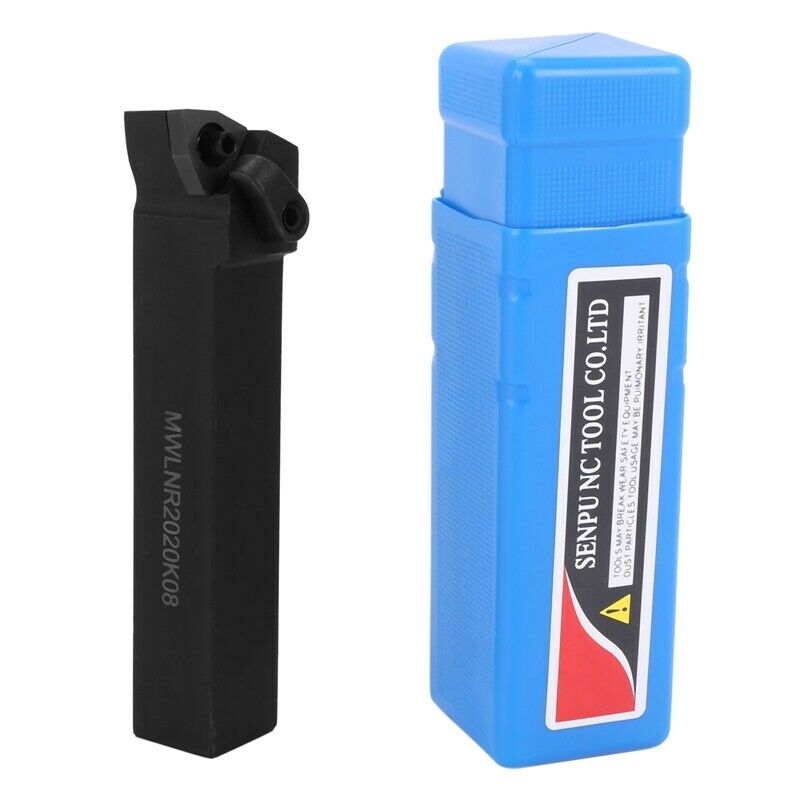 Set of 20mm Lathe Turning Tool Holder MWLNR2020K08 + 10 WNMG0804 Carbide InserF9