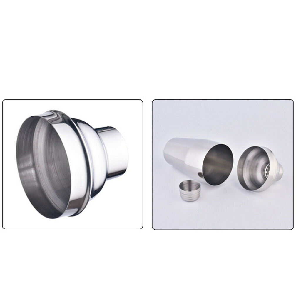 Stainless Steel Cocktail Shaker Tin Wine Drink Mixer Barware Tool 550ml