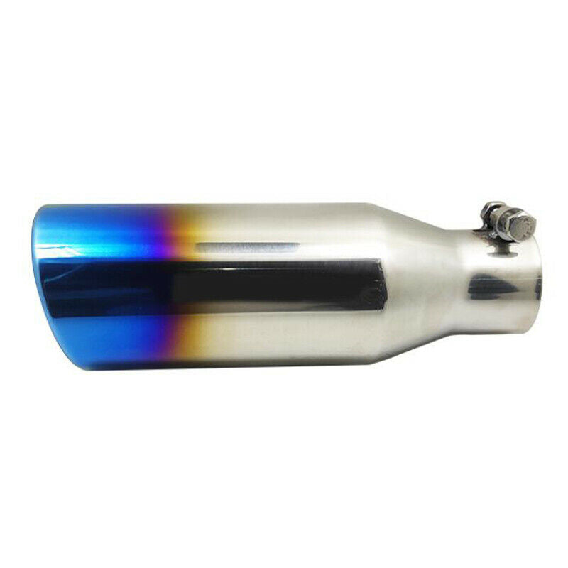 64mm Inlet Car Exhaust Tip Tail Pipe Trim Universal Muffler Stainless Steel 1PCS