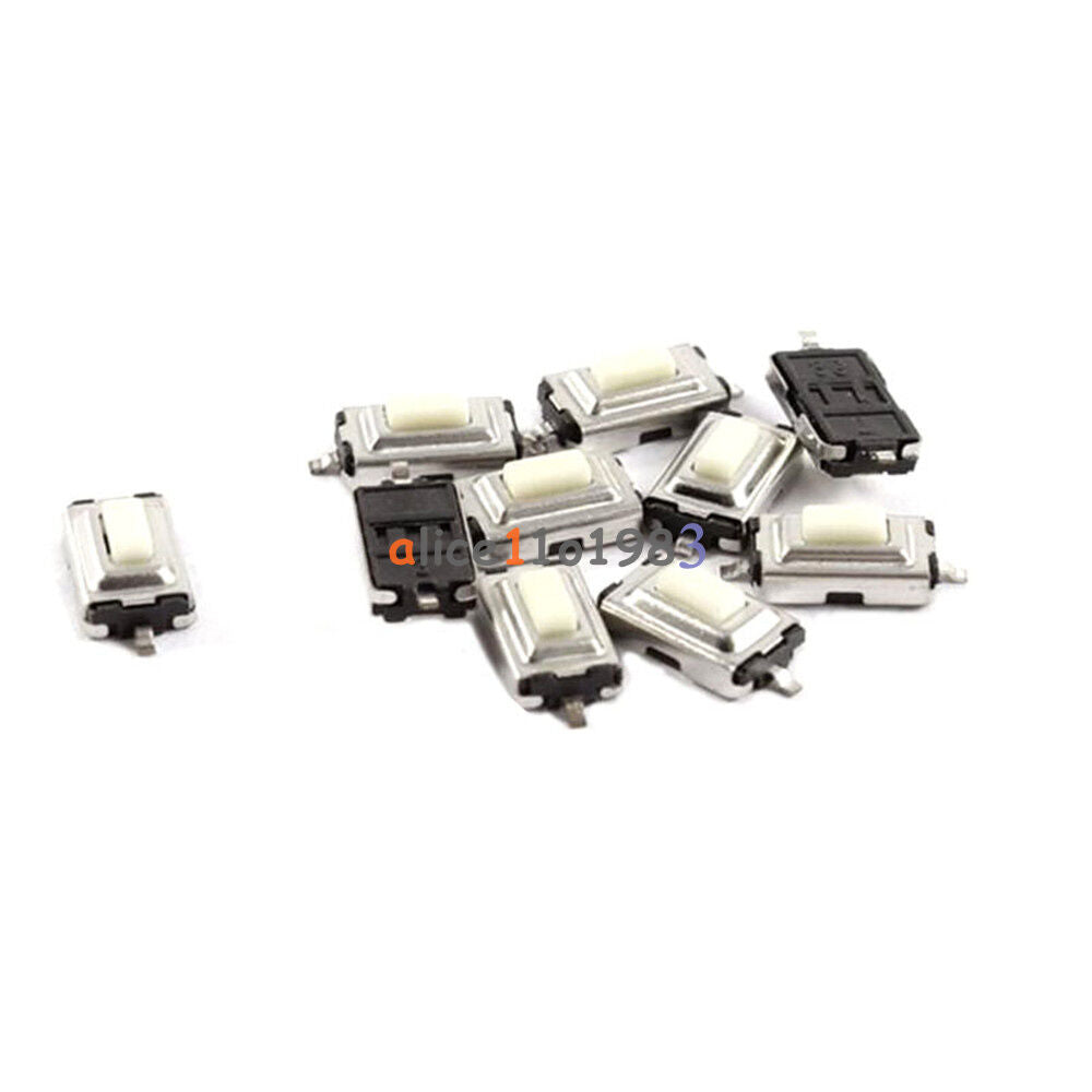 50PCS 3X6X2.5mm Tactile Push Button Switch Tact Switch Micro Switch 2-Pin SMD