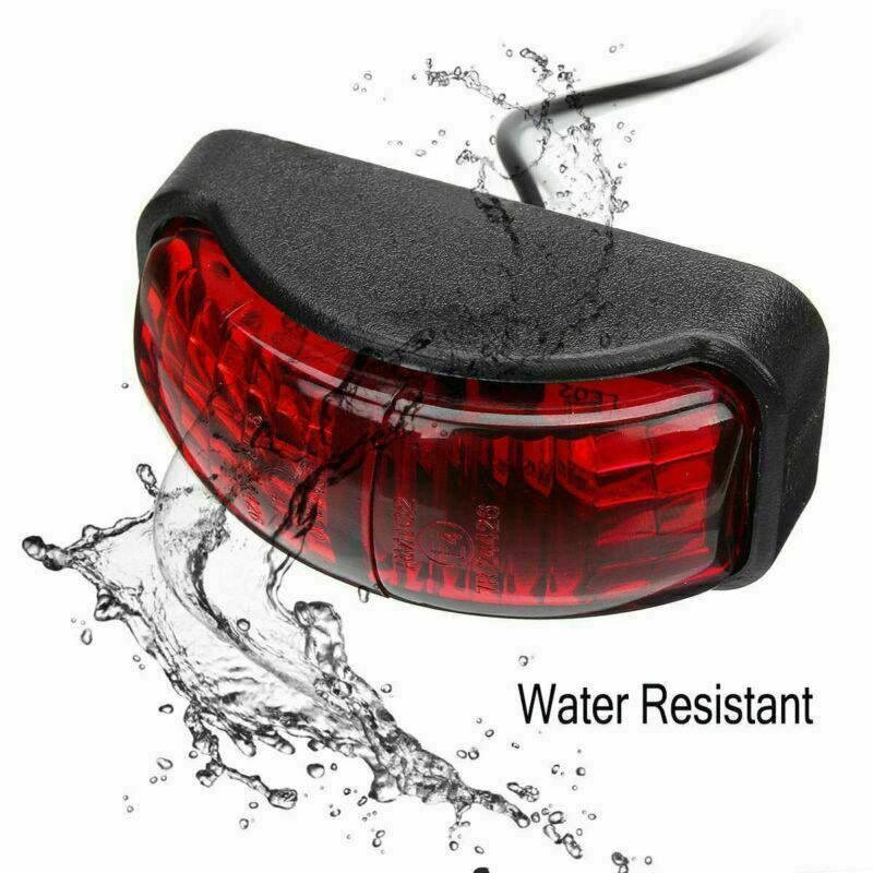 4x Red 2 LED Side Marker Light Blinker for Trailer Truck Boat 12V-24V Waterproof