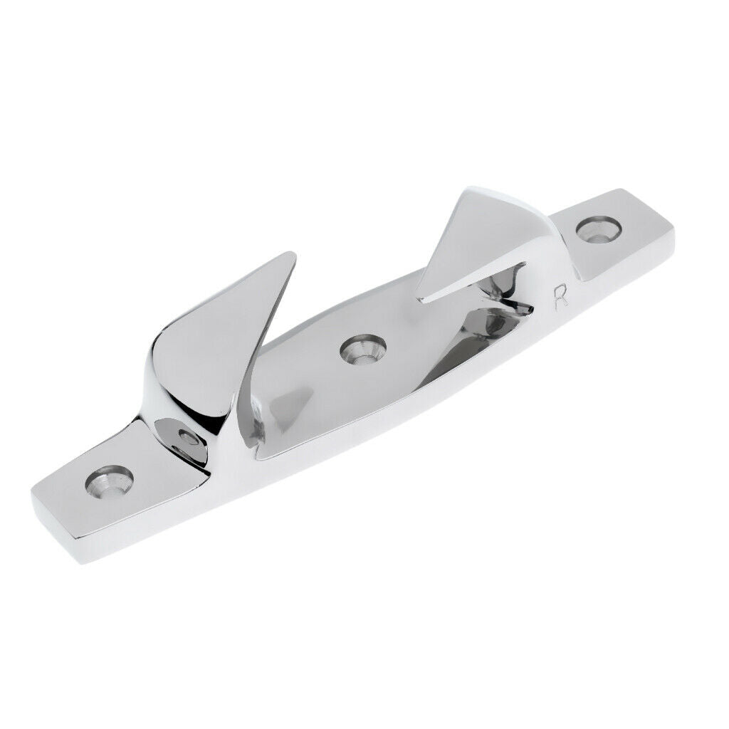 2 Pieces 6" Stainless Steel Skean Boat Deck Dock Line Yacht Rope Cleat Chock