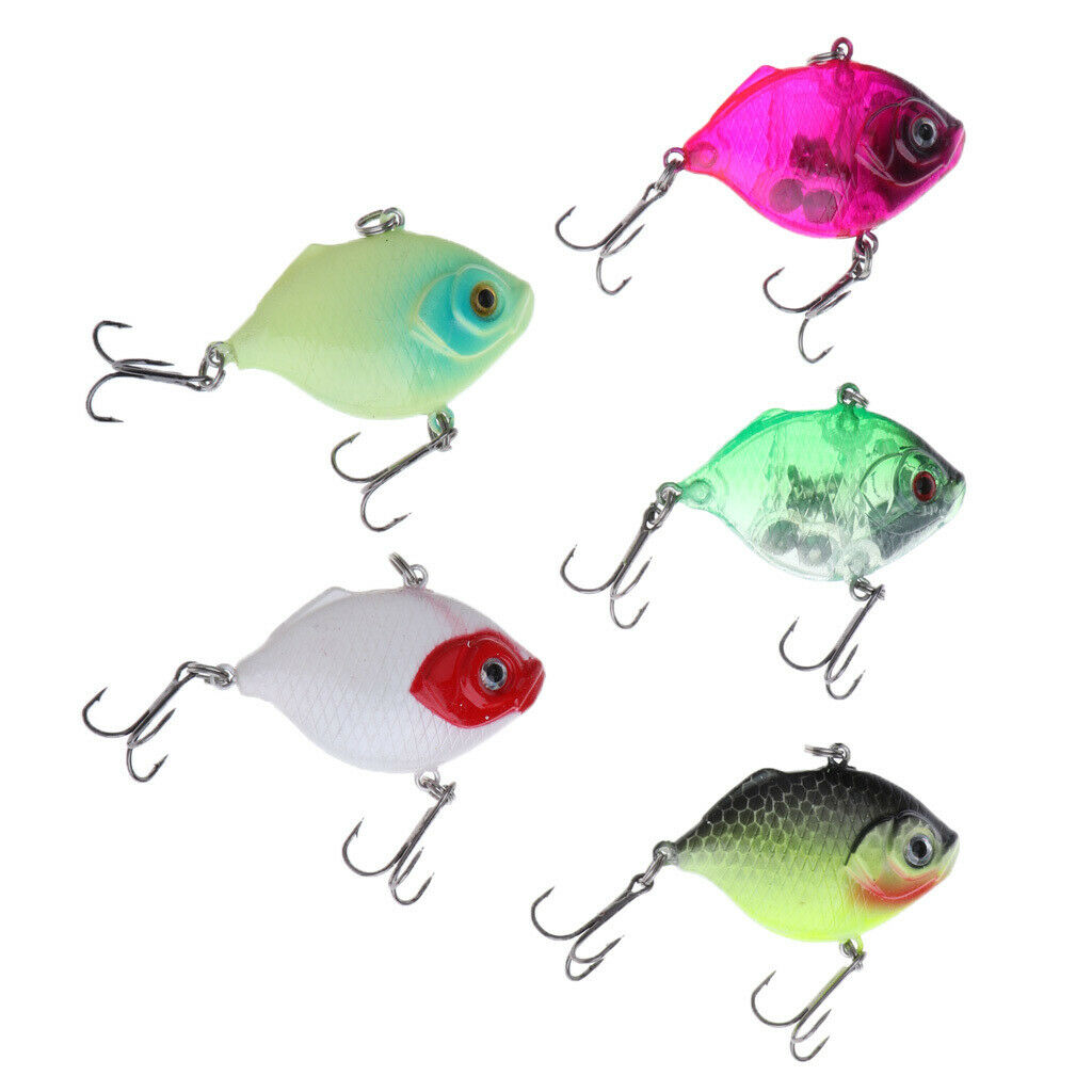 Artificial Fish Slow Sinking Diving/Floating Lures With Two Rotation Hooks