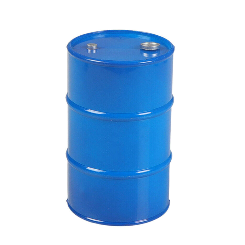 4 lot Simulation Oil Drum for 1:10 RC Crawler Car Decoration Toys DIY Blue